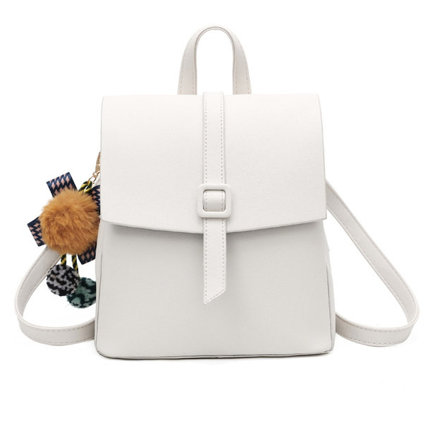 Naiste igapäevane kunstnahast seljakott plastikpandlaga