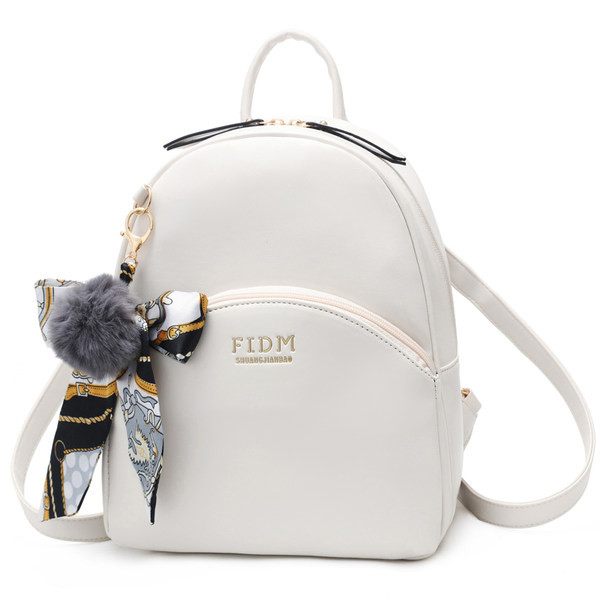 Naiste nahast seljakott taskuga kolmes värvitoonis