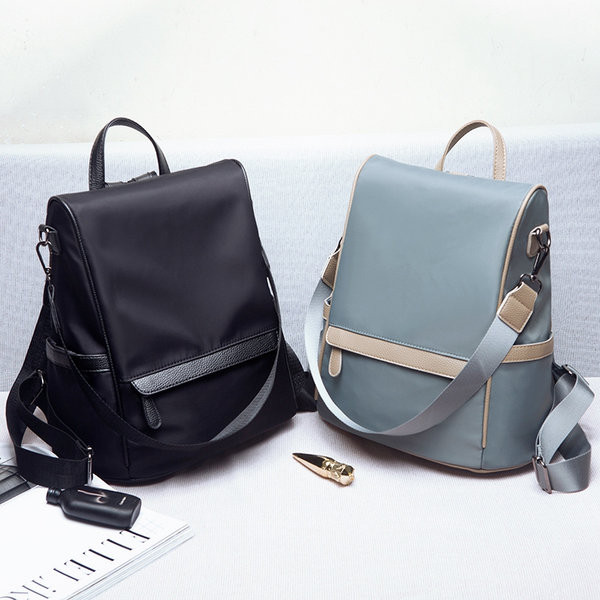 Modern női hátizsák rövid és hosszú textil fogantyúval