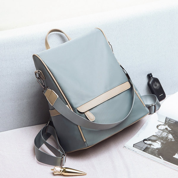 Modern női hátizsák rövid és hosszú textil fogantyúval