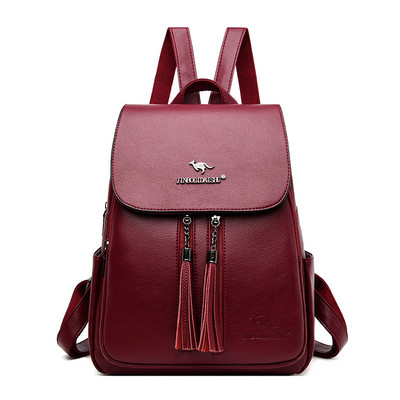 Γυναικείο έκο δερμάτινο σακίδιο πλάτης με μεταλλική επιγραφή