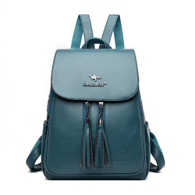 Γυναικείο έκο δερμάτινο σακίδιο πλάτης με μεταλλική επιγραφή