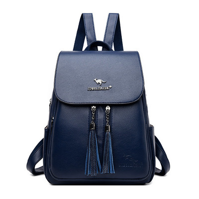 Γυναικείο έκο δερμάτινο σακίδιο πλάτης με μεταλλική επιγραφή