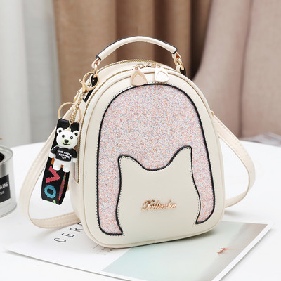 Γυναικεία τσάντα με λαμπερό αποτέλεσμα - πολλά χρώματα