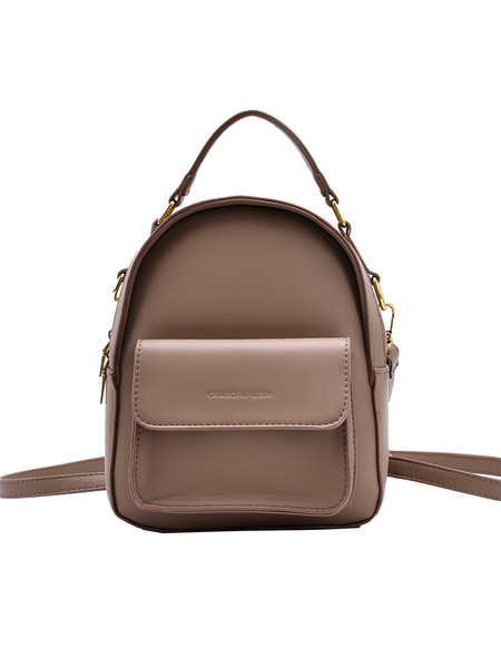 Stiilne naiste nahast seljakott tavaline mudel