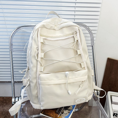 Naiste igapäevane seljakott võrgu ja lipsudega