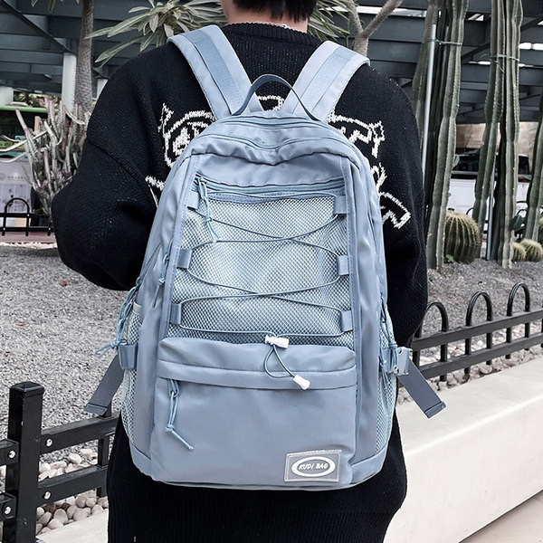 Naiste igapäevane seljakott võrgu ja lipsudega