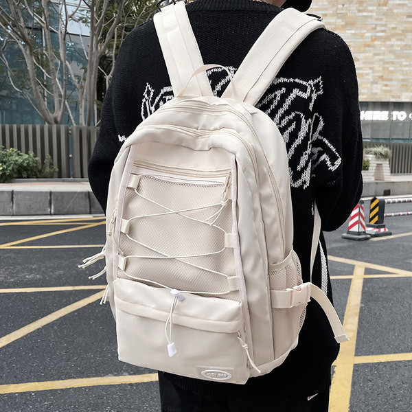 Naiste igapäevane seljakott võrgu ja lipsudega