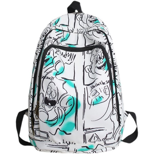 Modern női hátizsák különböző alkalmazással és cipzárral