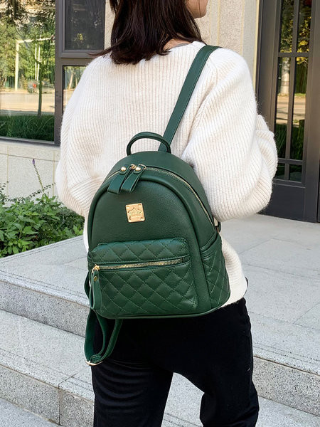 Naiste igapäevane tepitud nahaga seljakott