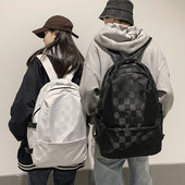 Női kockás hátizsák és cipzár