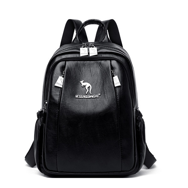 Naiste nahast seljakott metallist pandlaga