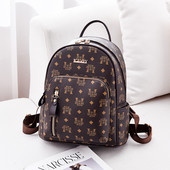 Kolmes värvitoonis esitaskuga ökonahast naiste seljakott