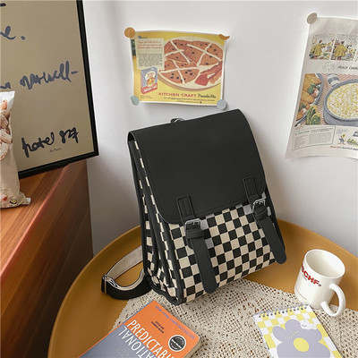 Öko-nahast ruudukujuline naistekott