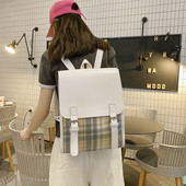 Naiste ruuduline pandlaga seljakott