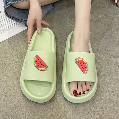 Дамски чехли с апликация - четири цвята