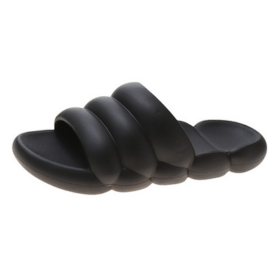 Дамски гумени чехли с равна подметка подходящи за баня