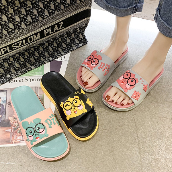 Дамски модерни чехли с равна подметка