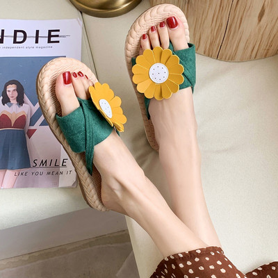 Дамски ежедневни чехли с флорален десен - четири цвята