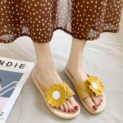 Дамски ежедневни чехли с флорален десен - четири цвята