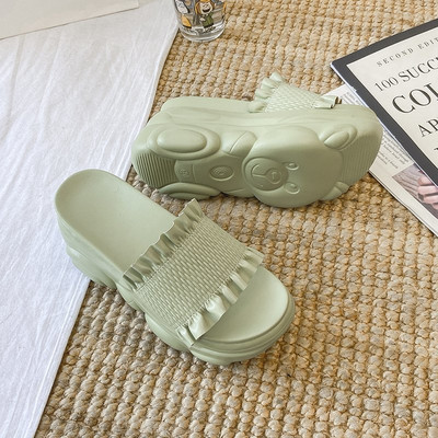 Ежедневни дамски чехли с 9см платформа