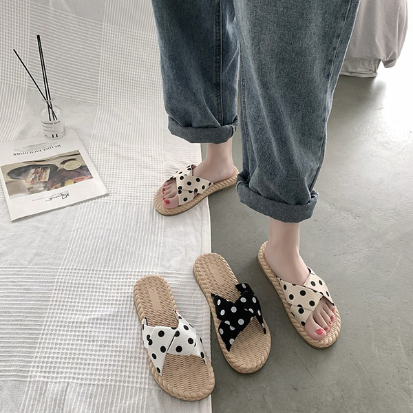 Papuci casual de dama cu talpa plate