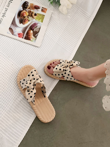 Papuci casual dama cu panglici