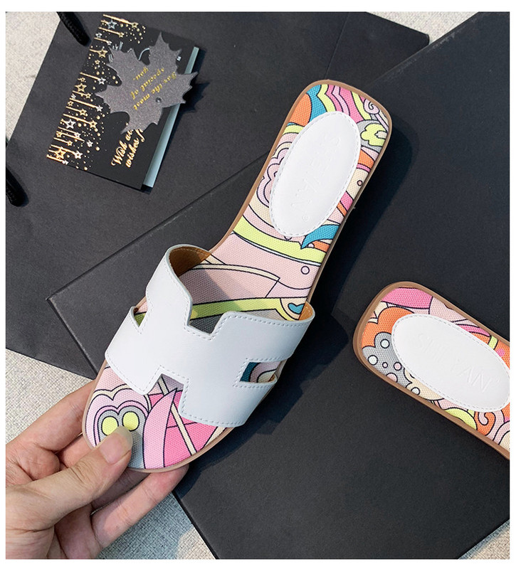 Papuci eleganti de dama cu talpa plata din imitatie de piele in diferite culori