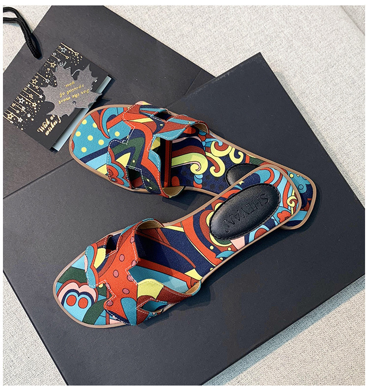 Papuci eleganti de dama cu talpa plata din imitatie de piele in diferite culori