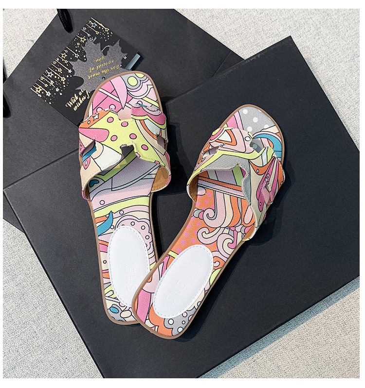 Papuci eleganti de dama cu talpa plata din imitatie de piele in diferite culori