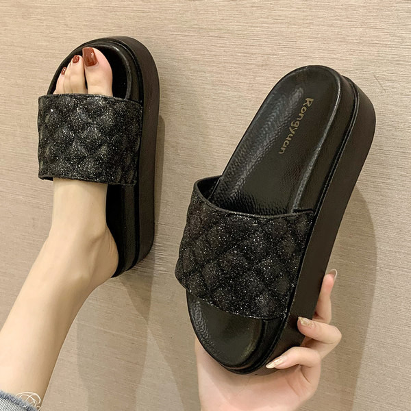 Papuci casual dama cu talpa plate - in doua culori