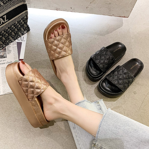 Papuci casual dama cu talpa plate - in doua culori