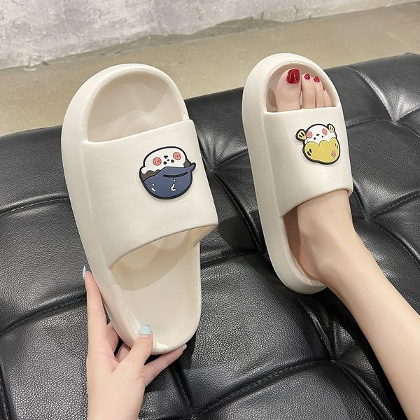 Papuci de damă din cauciuc cu talpă plate