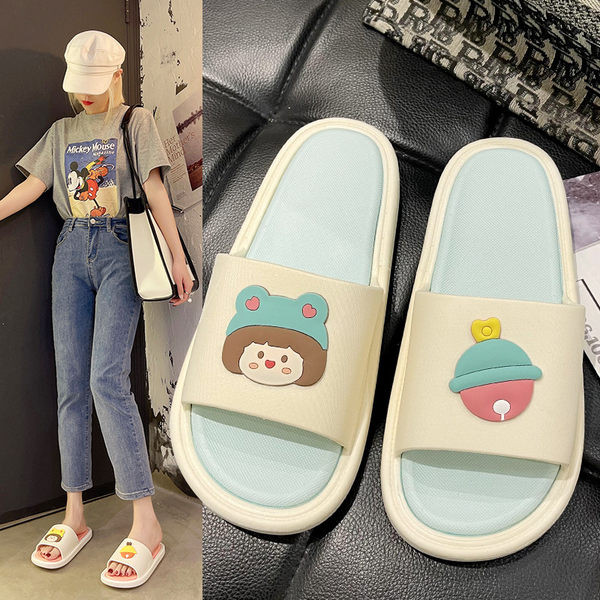 Papuci de dama antiderapanti cu aplicatie