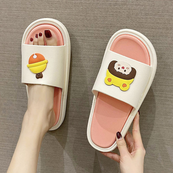 Papuci de dama antiderapanti cu aplicatie