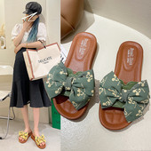 Модерни дамски чехли с панделка -няколко цвята