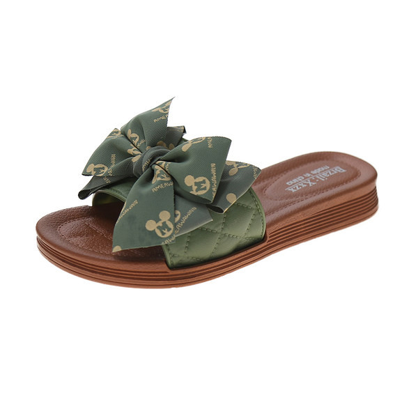 Модерни дамски чехли с панделка -няколко цвята