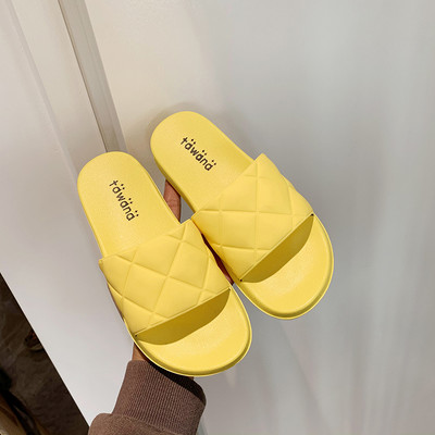 Ежедневни дамски чехли с перфорирана каишка