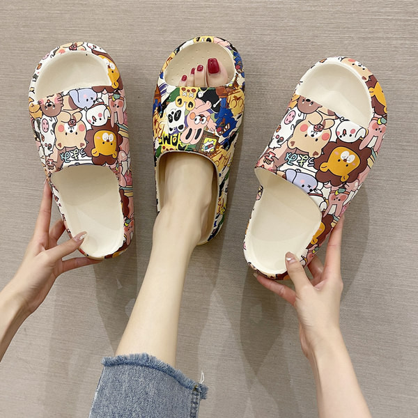 Ежедневни дамски чехли с неплъзгаща се подметка