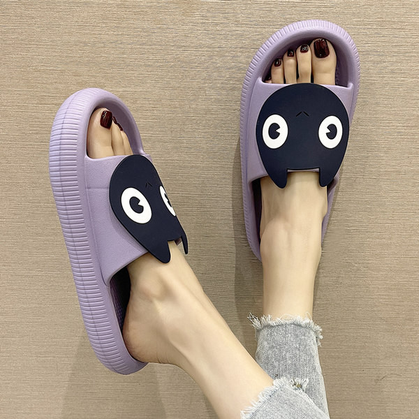 Дамски модерни чехли с неплъзгаща се равна подметка