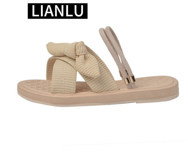 Дамски чехли с кръстосани каишки в три цвята