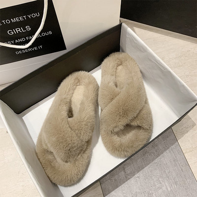 Downy γυναικείες παντόφλες με επίπεδη σόλα