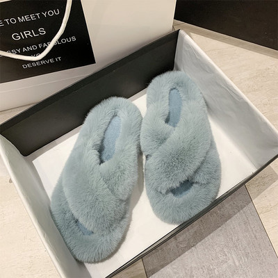 Downy γυναικείες παντόφλες με επίπεδη σόλα