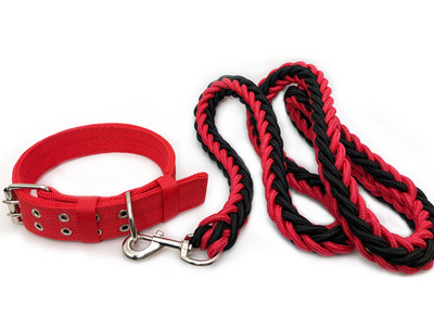 Каишка за кучета от текстил - четири цвята