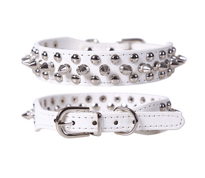 Кожен нашийник и повод с капси