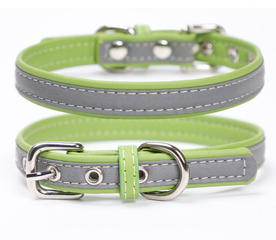 Нашийник или повод от еко кожа с метално закопчаване за кучета