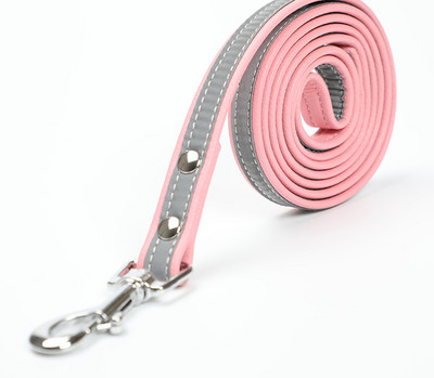 Нашийник или повод от еко кожа с метално закопчаване за кучета