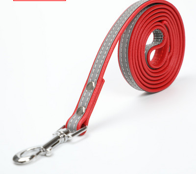 Нашийник или повод от еко кожа с метално закопчаване за кучета