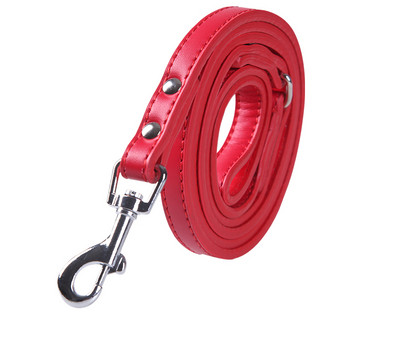 Кучешки повод от еко кожа с метално закопчаване 