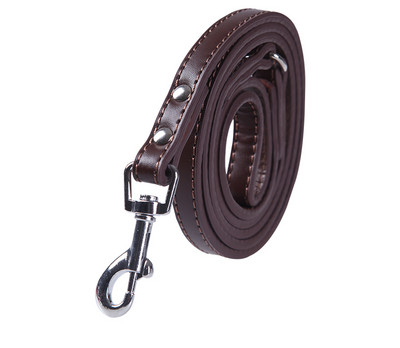 Кучешки повод от еко кожа с метално закопчаване 